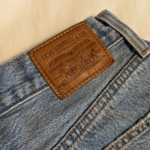 Levi's High Rise Deconstructed Button Fly Denim Skirt - Picture 10 of 14